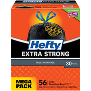 Hefty TRASH BAGS DRWG 30G 56PK E85656